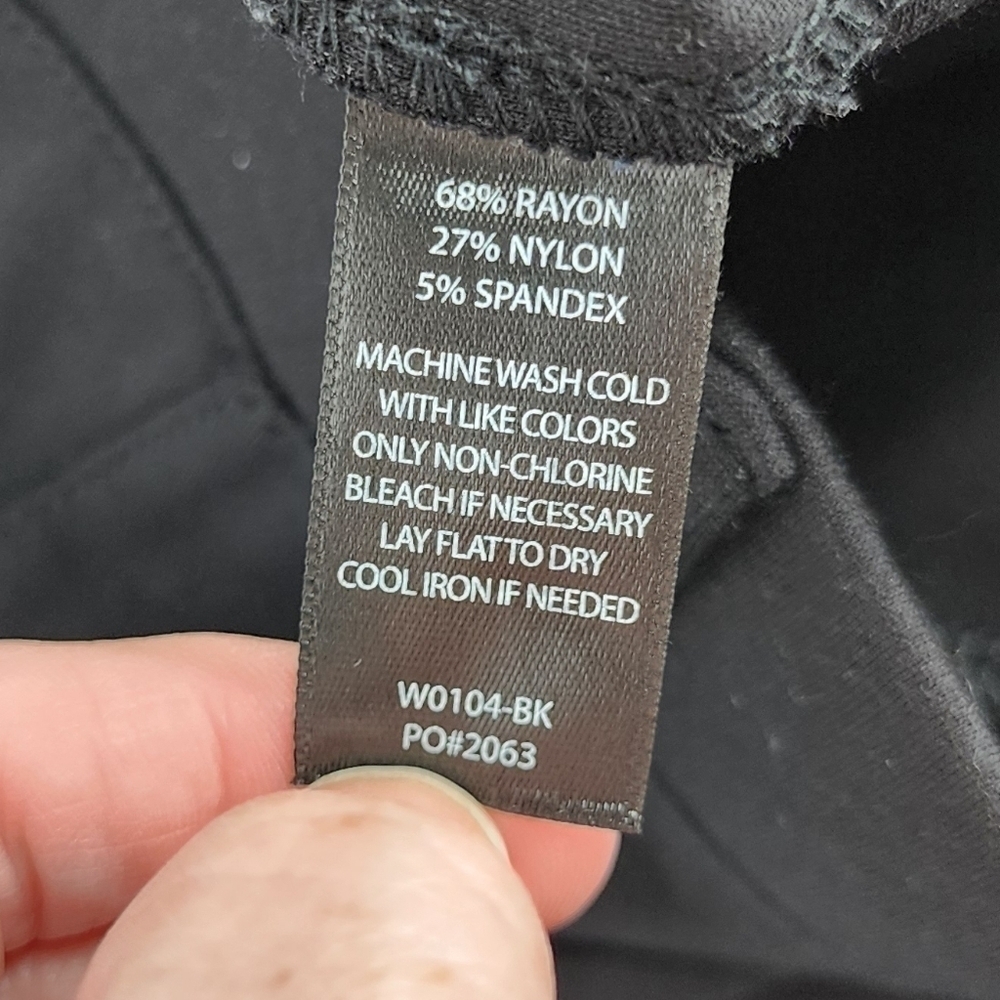 Betabrand Pull On Dress Pants Bootcut Black Small Petite - Picture 10 of 10